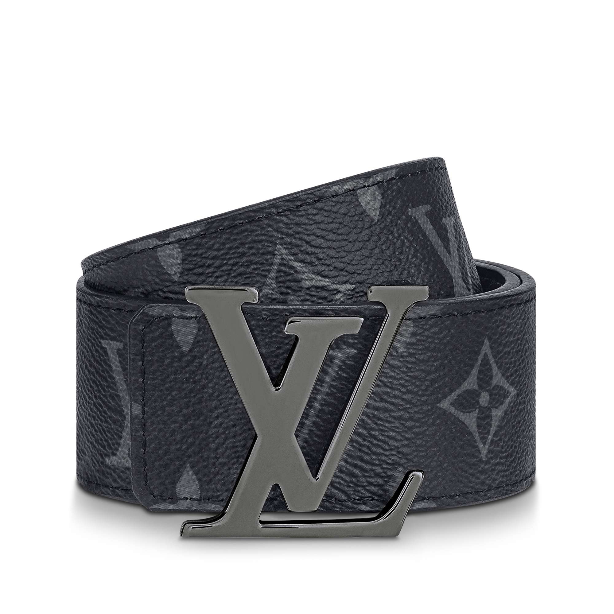 LV Initiales 40MM Reversible Belt Monogram Eclipse Canvas
